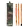 FOREST PILOT 3 Pieces Detachable Fir Wood Walking Stick Wolf Carving with a CompassNature Color 55 Inches 1 Piece
