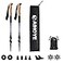 Aihoye Trekking Hiking Poles 2 Pack Adjustable Walking Sticks Collapsible Lightweight Strong Lightweight Aluminum7075 Quick FlipLock Hiking Sticks and Comfortable Cork Grips