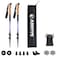 Aihoye Trekking Hiking Poles 2 Pack Adjustable Walking Sticks Collapsible Lightweight Strong Lightweight Aluminum7075 Quick FlipLock Hiking Sticks and Comfortable Cork Grips