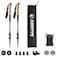 Aihoye Trekking Hiking Poles 2 Pack Adjustable Walking Sticks Collapsible Lightweight Strong Lightweight Aluminum7075 Quick FlipLock Hiking Sticks and Comfortable Cork Grips