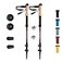 Montem Ultra Light 100 Carbon Fiber Trekking Walking and Hiking Poles One Pair 2 Poles Ultra Light Quick Locking Foldable WeatherResistant and Ultra Durable