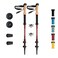 Montem Ultra Light 100 Carbon Fiber Trekking Walking and Hiking Poles One Pair 2 Poles Ultra Light Quick Locking Foldable WeatherResistant and Ultra Durable