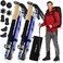TREKOLOGY TrekZ Collapsible Hiking Trekking Poles Balance Support for Seniors Women and Men 2pc Per Set
