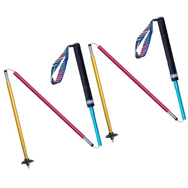 AONIJIE Trail Running Poles 2 Pcs Outdoor Trekking Poles Foldable Aluminum Alloy Sticks Quick Lock Ultralight for Camping Hiking Mountaining Marathon