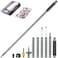 GOUTIME Trekking Pole Tactical Walking Stick Multifunctional Lightweight Aluminum Collapsible Survival Hiking Pole with Storage Bag for Women Men Seniors Camping Backpacking 6Section Gray Handle