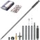 GOUTIME Trekking Pole Tactical Walking Stick Multifunctional Lightweight Aluminum Collapsible Survival Hiking Pole with Storage Bag for Women Men Seniors Camping Backpacking 6Section Gray Handle