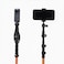 Camperig 4in1 Trekking Pole Hiking Pole Converts to Selfie Stick Monopod Tripod Light Stand Builtin 1420 Thread 7075 Aluminum with Aluminum FlipLock Active Orange