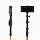 Camperig 4in1 Trekking Pole Hiking Pole Converts to Selfie Stick Monopod Tripod Light Stand Builtin 1420 Thread 7075 Aluminum with Aluminum FlipLock Active Orange