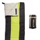 Wakeman Kids Sleeping Bag Lightweight Carrying Bag with Compression Straps for Camping Backpacking and Sleepovers by Outdoors Neon GreenBlack