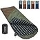 KingCamp Sleeping Bag for Adults Cold Weather Warm XL Big and Tall Flannel Sleeping Bags with Compression Sack Portable Waterproof Essentials Gear Accessories for Outdoor Camping BeangreenBrown