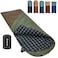KingCamp Sleeping Bag for Adults Cold Weather Warm XL Big and Tall Flannel Sleeping Bags with Compression Sack Portable Waterproof Essentials Gear Accessories for Outdoor Camping BeangreenBrown