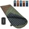 KingCamp Sleeping Bag for Adults Cold Weather Warm XL Big and Tall Flannel Sleeping Bags with Compression Sack Portable Waterproof Essentials Gear Accessories for Outdoor Camping BeangreenBrown