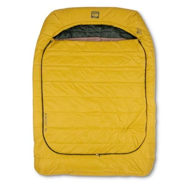 Kelty TruComfort Doublewide 2P 20 Degree Sleeping Bag Two Person Synthetic Fill Couples Family Camping Overlanding Removable Blanket Wider Than Queen Sized Bed Updated for 2023 Olive Oil