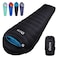 QEZER Down Mummy Sleeping Bag for Adults 18F to 11F Cold Weather Winter Lightweight Compact for Camping Backpacking Hiking Snow Camping Sleeping Bag with 600 Fill Power Down