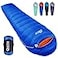 QEZER Down Mummy Sleeping Bag for Adults 18F to 11F Cold Weather Winter Lightweight Compact for Camping Backpacking Hiking Snow Camping Sleeping Bag with 600 Fill Power Down