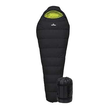 TETON Sports Teton LEEF Lightweight Mummy Sleeping Bag Perfect for Camping Hiking and Backpacking Cold Weather Option Compression Sack Included Black Sage 0F