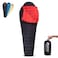 QEZER Ultralight Down Sleeping Bag for Adults 4568 Degree F with 600 Fill Power Compact Summer Sleeping Bag for Backpacking Hiking and Camping