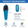 QEZER Ultralight Down Sleeping Bag for Adults 3661 Degree F with 600 Fill Power Compact Three Season Sleeping Bag for Backpacking Hiking and Camping