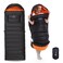 OMVMO 0 20 Degrees F Down Sleeping Bag for Adults4 Season Envelope Down Fiber Sleeping Bag for Backpacking CampingWearable Sleeping Bag with Arm HolesMove Freely While WearingUltralightCompact