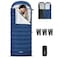 ATEPA 3in1 Hybrid Down Sleeping Bag 650FP Ultralight Backpacking Sleeping Bag for Big and Tall XL Wide 3Season Sleeping Bag with Pad Attachment Straps Detachable Hood for Hiking 30F Limit
