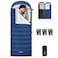 ATEPA 3in1 Hybrid Down Sleeping Bag 650FP Ultralight Backpacking Sleeping Bag for Big and Tall XL Wide 3Season Sleeping Bag with Pad Attachment Straps Detachable Hood for Hiking 30F Limit