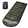 POEPORE Flannel Sleeping Bag Lightweight Warm Weather 34 Seasons for Adults XL Wearable Sleeping Bag Waterproof with Compression Sack Olive