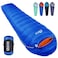 QEZER Down Mummy Sleeping Bag for Adults 54F to 28F Warm Weather Lightweight Compact for Camping Backpacking Hiking Outdoor Sleeping Bag with 600 Fill Power Down