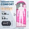 PTEROMY Sleeping Bags for Adults Lightweight and Machine Washable Water Resistant Backpacking Camping Sleeping Bag for Warm Cold Weather Camping Essentials for Hiking Travel Pink 135kg