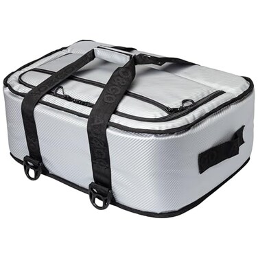AO Coolers StowNGo Carbon Soft Cooler LowProfile Leakproof with HighDensity Insulation Holds Ice for 24 Hours Silver 38Can