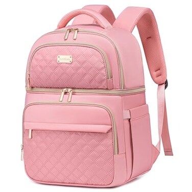 REXMONA Backpack Cooler Lunch Backpack Double Decker Lunch BoxInsulated Backpack Lunch Cooler Bag Lightweight Leakproof Lunchbox Backpack for Women Men to TravelPicnicHikingBeachCamping