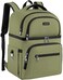 LTINVECK Cooler BackpackInsulated Backpack Cooler Leakproof Double Deck Cooler Bag for Men Women RFID Lunch Backpack