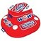 Wow Sports Inflatable Float Fridge Cooler 30 qt 4 Cup Holders Zippered Lid for Pools Lakes Oceans