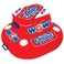 Wow Sports Inflatable Float Fridge Cooler 30 qt 4 Cup Holders Zippered Lid for Pools Lakes Oceans