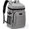 Tuwubi Cooler Backpack 35 Cans Backpack Coolers Insulated Leak Proof for Men Women Waterproof Soft Sided Lunch Camping Beach Travel Ice Chest Backpack Cooler Bag Grey