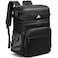 Laripwit 54 Cans Backpack Cooler Insulated LeakProof Large Leather Cooler Backpack Double Deck Lunch Backpack for Men Women Perfect Soft Cooler Bag for Work Camping Picnic Beach Hiking