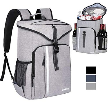 FORICH Backpack Cooler Leakproof Insulated Waterproof Backpack Cooler Bag Lightweight Soft Beach Cooler Backpack for Men Women to Work Lunch Picnics Camping Hiking 30 Cans