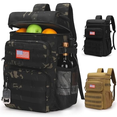 ATRIPACK Tactical Backpack CoolerSoft Lightweight Leakproof Cooler BackpackInsulated Cooler BagPortable Soft Cooler Bag Waterproof for Beach Travel Camping Picnic Hiking