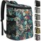 Vankor Camping Cooler Backpack 30 Cans Soft Backpack Coolers Insulated Leak Proof Travel Cooler Bag Waterproof Lunch Picnic Beach Work Trip Thermal Bag Drink Beverage Beer Bag Cooler Colorful Leaves