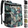 Vankor Camping Cooler Backpack 30 Cans Soft Backpack Coolers Insulated Leak Proof Travel Cooler Bag Waterproof Lunch Picnic Beach Work Trip Thermal Bag Drink Beverage Beer Bag Cooler Colorful Leaves