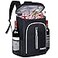 FORICH Soft Cooler Backpack 30L Capacity Black Polyester Ice Chest