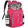 FORICH Soft Cooler Backpack 30L Capacity Rose Red Polyester Suitable for Outdoor Activities