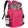 FORICH Soft Cooler Backpack 30L Capacity Rose Red Polyester Suitable for Outdoor Activities