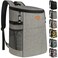 Vankor Camping Cooler Backpack 30 Cans Soft Backpack Coolers Insulated Leak Proof Travel Cooler Bag Waterproof Lunch Picnic Beach Work Trip Thermal Bag Drink Beverage Beer Bag Cooler Grey