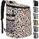 Vankor Backpack Cooler for Women Soft Cooler Backpack with Cooler Compartment Insulated Waterproof Ice Pack Cooler Bag for Women Black Brown Pattern