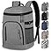 Capolo Cooler Backpack 30 Cans Insulated Backpack Cooler Leak Proof Large Capacity Thermal Bag Beverage Soft Cooler Bag Lunch Camping Travel Picnic Hiking for Men Women Gray