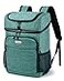 BAGLHER Cooler Backpack 30 Cans Leakproof Waterproof Cooler Bag with 5 Reusable Ice Pack for Camping Beach Hiking Green