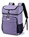 BAGLHER Cooler Backpack 30 Cans Leakproof Waterproof Cooler Bag with 5 Reusable Ice Pack for Camping Beach Hiking Purple