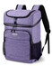 BAGLHER Cooler Backpack 30 Cans Leakproof Waterproof Cooler Bag with 5 Reusable Ice Pack for Camping Beach Hiking Purple