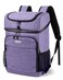 BAGLHER Cooler Backpack 30 Cans Leakproof Waterproof Cooler Bag with 5 Reusable Ice Pack for Camping Beach Hiking Purple