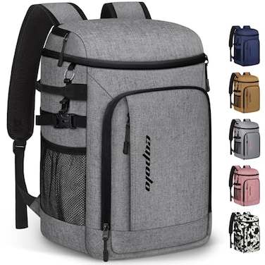 Capolo Cooler Backpack Insulated Waterproof for Women Men Leak Proof Backpack Coolers Thermal Bag Soft Travel Cooler Bag Portable Ice Chest Lunch Backpack for Camping PicnicGrey45 Cans